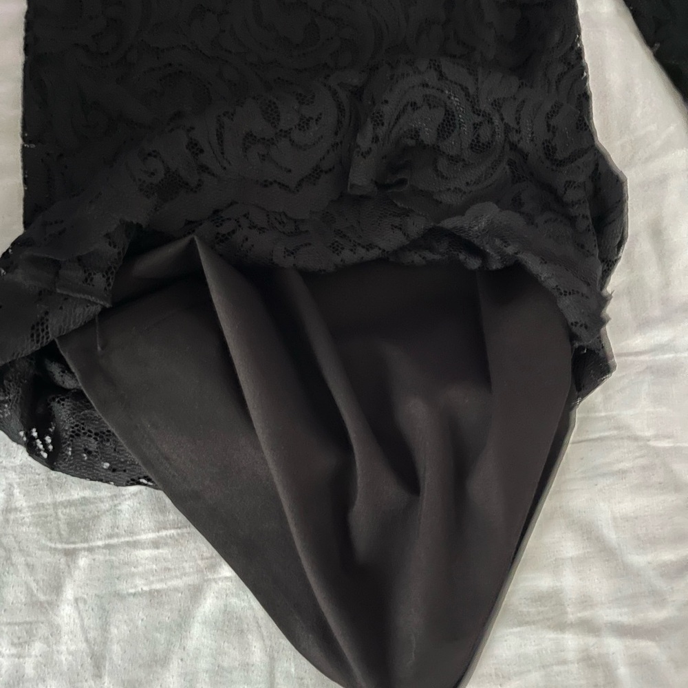 Garnet Hill Black Lace 3/4 Sleeve Classic Sheath Dress Women’s Size 6 EUC - Picture 15 of 16